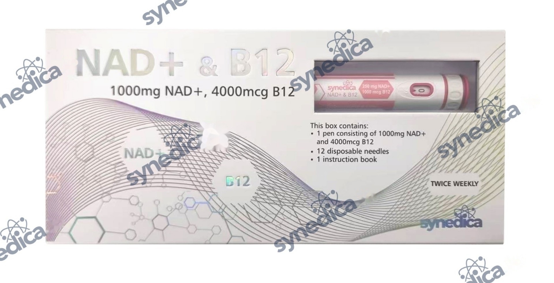Synedica NAD+ & B12 1008mg injection pen kit